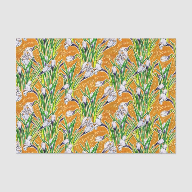 Blume Botanischer Blumenstrauß Seidenpapier (Vorderseite)