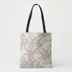 Blume Botanischer Garten Flora Creme Tasche