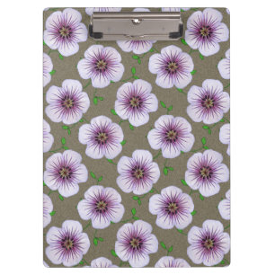 Blume Botanisches Gartenmuster Klemmbrett