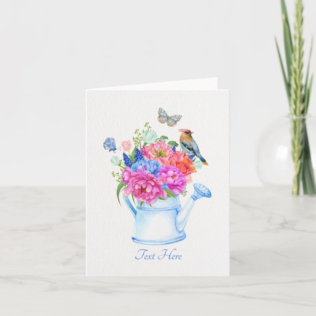 Blume Bouquet ästhetisch Karte (Vorderseite)