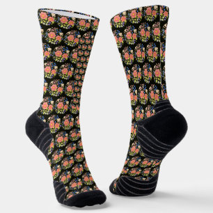 Blume Bouquet Black Socks Socken