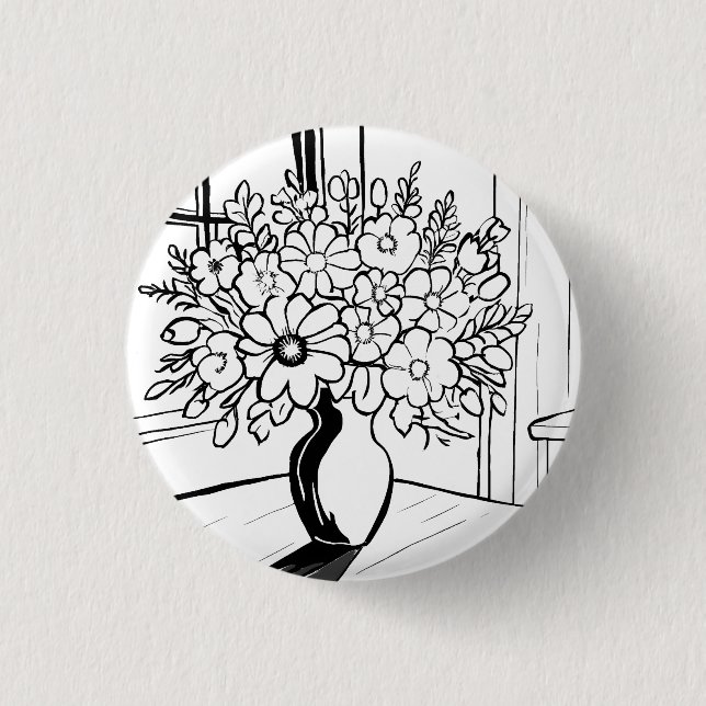 Blume Bouquet Button (Vorderseite)