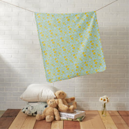 Blume Bouquet Daisy Meadow Sky Yellow White Babydecke