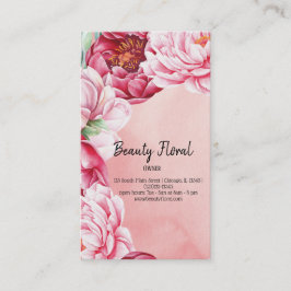 Blume Bouquet Florist Visitenkarte