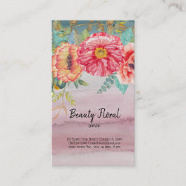 Blume Bouquet Florist Visitenkarte