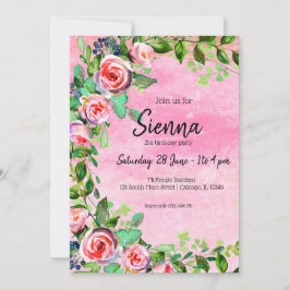 Blume-Bouquet für jede Anlässe Einladung