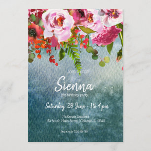 Blume-Bouquet für jede Anlässe Einladung