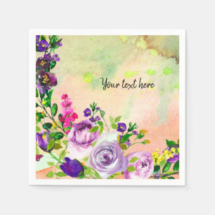 Blume-Bouquet für jede Anlässe Serviette