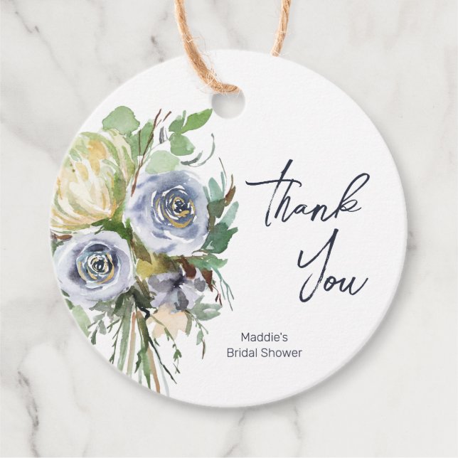 Blume Bouquet Geschenkanhänger (Vorderseite)