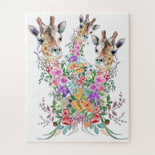 Blume Bouquet Giraffe Liebe (Vertikal)