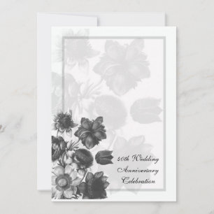 Blume Bouquet Hochzeitsjubiläumsaufrufe Einladung