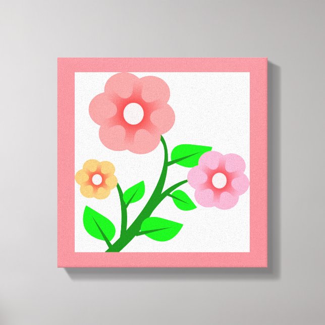 BLUME BOUQUET LEINWANDDRUCK (Vorderseite)