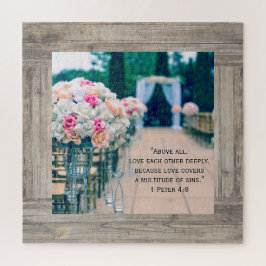 Blume Bouquet Liebe und Hochzeitsaisle Bibel Verse