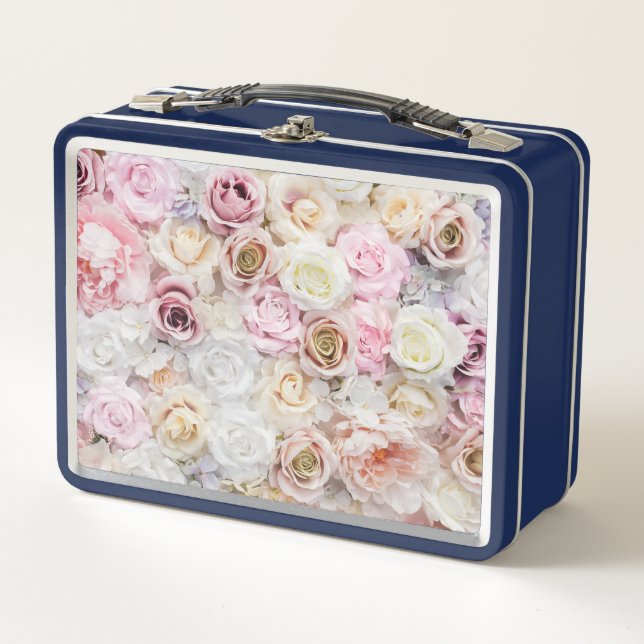 Blume Bouquet Metall Brotdose (Vorderseite)