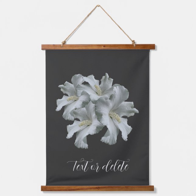 Blume Bouquet Personalisiert Wandteppich Mit Holzrahmen (Vorderseite)