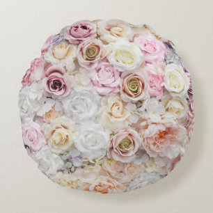 Blume Bouquet Rundes Kissen