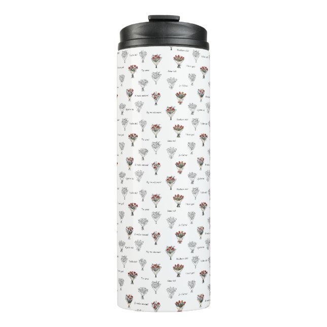 Blume Bouquet Thermal Tumbler Thermosbecher (Vorderseite)