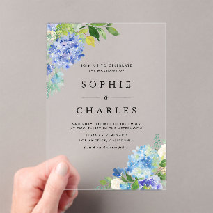 Blume Bouquet Wedding Acryleinladungen
