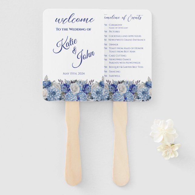 Blume Bouquet-Wedding: Fächer (Vorne und Hinten)