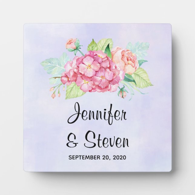 Blume Bouquet Wedding Fotoplatte (Vorderseite)