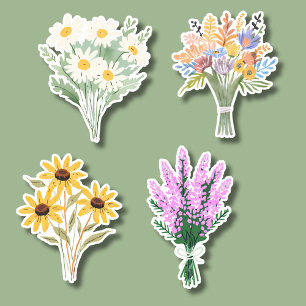 Blume Bouquets Wasserdicht Aufkleber