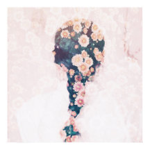 Blume Braid Pastell Rosa Hübsch