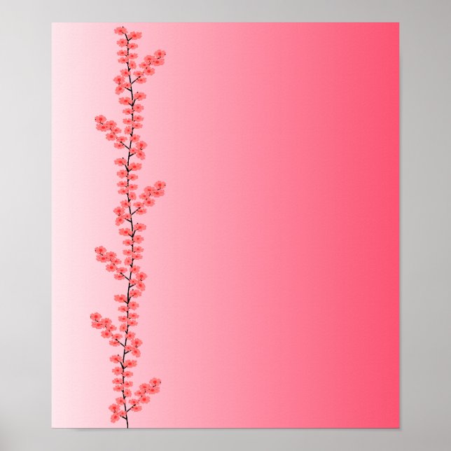 Blume Branch Poster, anpassen Poster (Vorne)