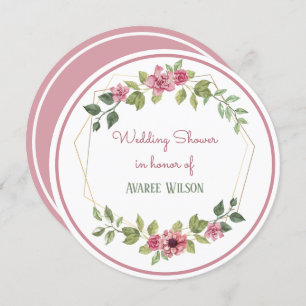 Blume Brautparty Einladung