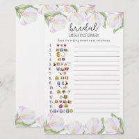 Blume - Brautparty Emoji-Picknickspiel