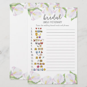 Blume - Brautparty Emoji-Picknickspiel