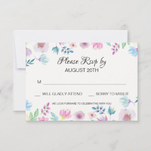Blume Breeze RSVP-Karte RSVP Karte