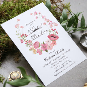 Blume Bridal Luncheon Einladung