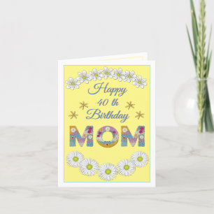 Blume Brief Mama Personalisiert Geburtstagskarte Dankeskarte