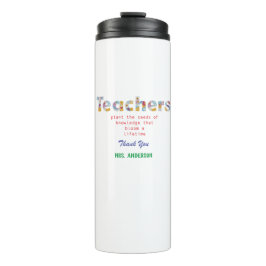 Blume Briefe Lehrerin Geschenk Thermosbecher