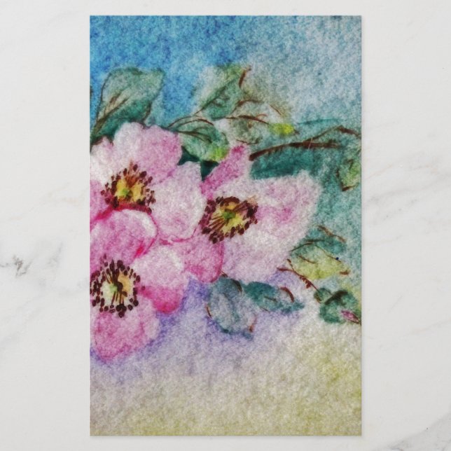 Blume Briefpapier (Vorderseite)