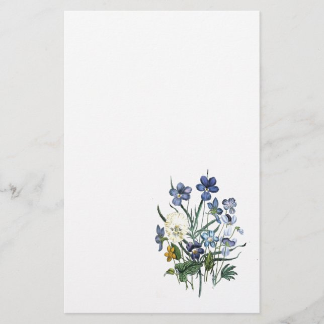 Blume Briefpapier (Vorderseite)
