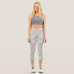 Blume bringen Farbe in Ihre Welt Capri Leggings