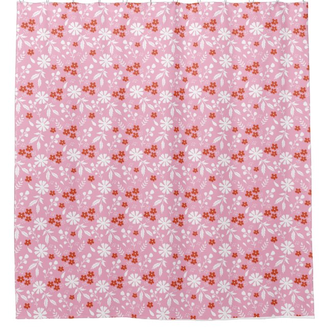 Blume bringen Farbe in Ihre Welt Duschvorhang (Vorderseite)