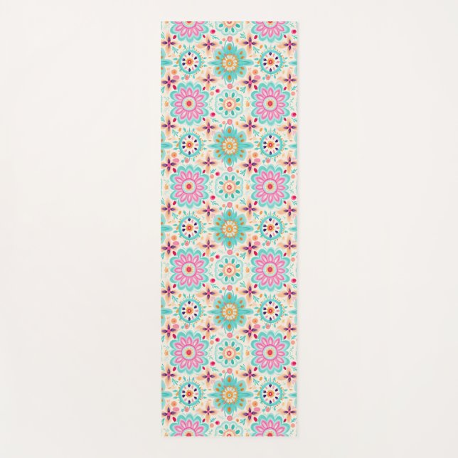 Blume bringen Farbe in Ihre Welt Yogamatte (Vorderseite)