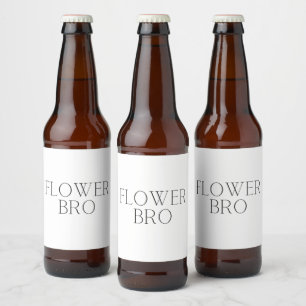 Blume Bro - einfach Bierflaschenetikett