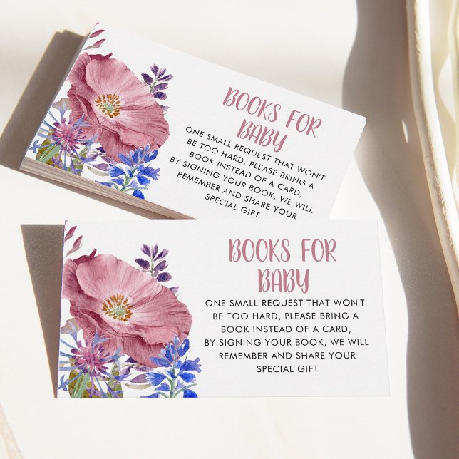 Blume-Bücher für die Babyverpackungskarte Begleitkarte (Von Creator hochgeladen)