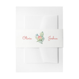 Blume Bud Belly Bands Einladungsbanderole