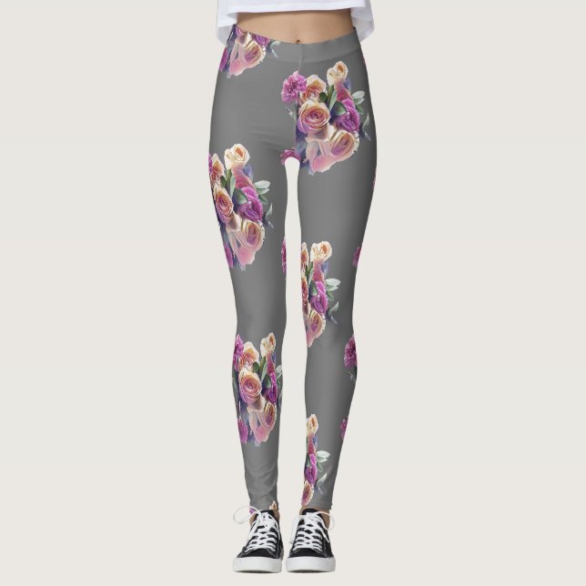BLUME BUOQUET PINK LEGGINGS (Vorderseite)