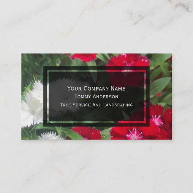 Blume Business Cards Visitenkarte (Vorderseite)