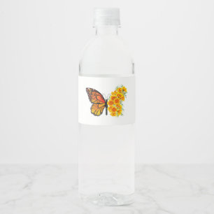 Blume Butterfly mit gelbem Kalifornien-Mohn