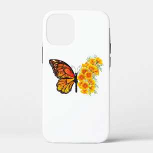 Blume Butterfly mit gelbem Kalifornien-Mohn Case-Mate iPhone Hülle