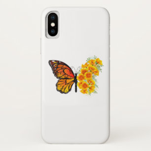 Blume Butterfly mit gelbem Kalifornien-Mohn Case-Mate iPhone Hülle