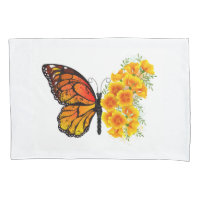 Blume Butterfly mit gelbem Kalifornien-Mohn