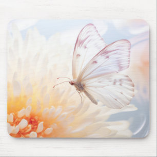 Blume Butterfly Nature Serene Tranquil Mousepad
