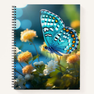 Blume Butterfly Nature Serene Tranquil Notizbuch
